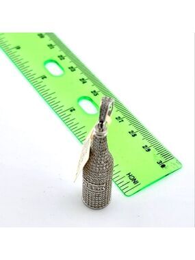 925 Silver Beer Buttle with cubic zirconia